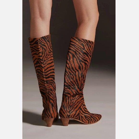 New Anthropologie X Silent D Kitten-Heel Slouch Boots Size 7 MSRP: $270 - Picture 4 of 4